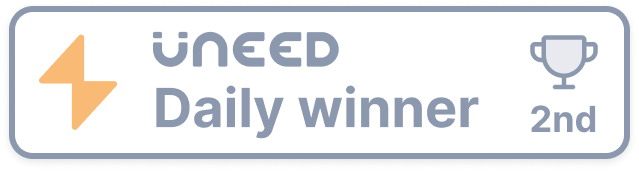 SeggWat - Uneed Daily winner, 2nd place